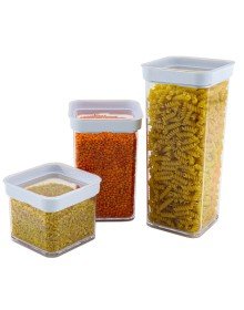 Vakumlu Kare Saklama Kabı - 1 litre