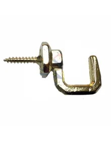 Vidalı Kanca, Askı Büyük - 15x23mm, Sarı - 100 Adet