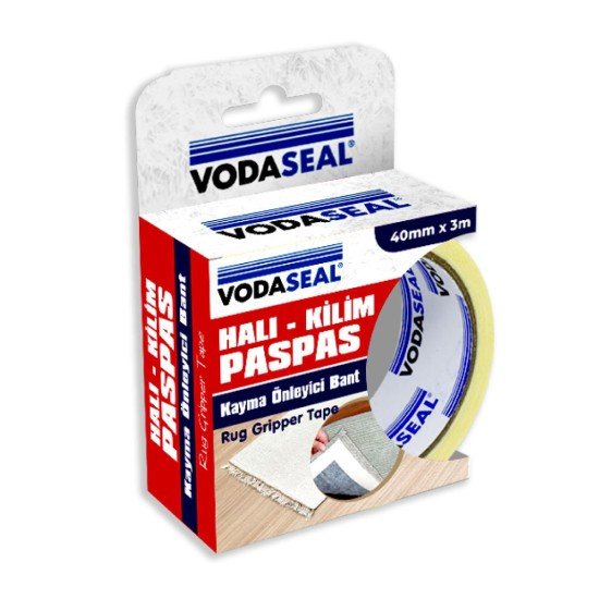 Vodaseal Halı Kayma Önleyici Bant 40 mm 3 Metre Vodaseal Halı Kayma Önleyici Bant 40 mm 3 Metre
