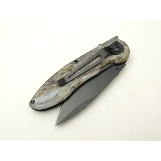 Welder Çakı Yaprak Desenli 19,5 cm Yarı Otomatik , Kemerlikli Welder Çakı Yaprak Desenli 19,5 cm Yarı Otomatik , Kemerlikli