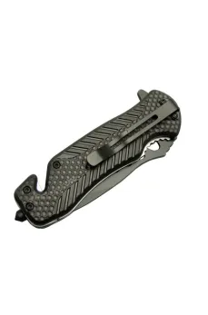 Welder Kurtarma Çakısı Kırmızı 22 cm Yarı Otomatik , Kemerlikli