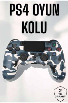 PS4 Oyun Kolu Kamuflaj Desenli Joystick