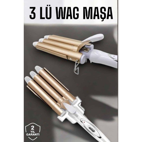 Wag Maşa Yüksek Isı Ayarlı Su Dalga Maşası Wag Maşa Yüksek Isı Ayarlı Su Dalga Maşası