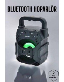 Işıklı Bluetooth Hoparlör Müzik ve Renkli Işık Taşınabiilir