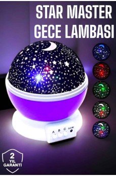 Çocuklara Özel Yıldızlı Gece Lambası