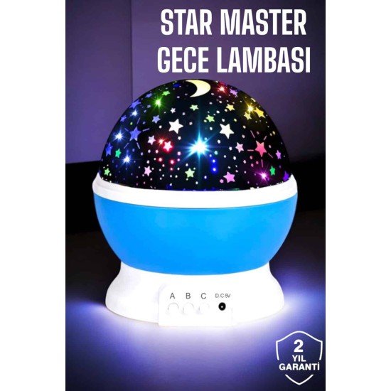 Yıldızlı Gökyüzü Projeksiyon Gece Lambası Hareketli Işık Şovu Yıldızlı Gökyüzü Projeksiyon Gece Lambası Hareketli Işık Şovu