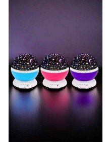 Mavi ve Mor Işıklı Projeksiyon Lambası