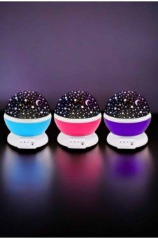 Mavi ve Mor Işıklı Projeksiyon Lambası