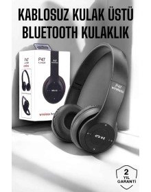 Kulak Üstü TF Kart ve AUX Destekli Ergonomik Bluetooth Kulaklık