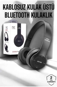 Kulak Üstü TF Kart ve AUX Destekli Ergonomik Bluetooth Kulaklık