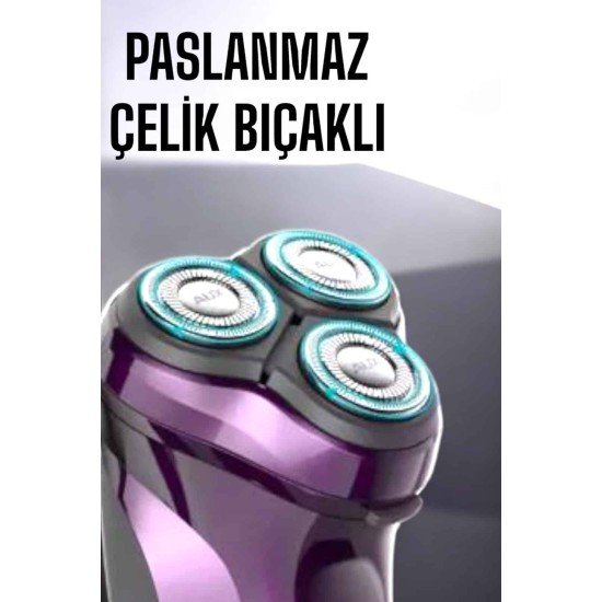 Profesyonel Şarjlı Saç ve Sakal Tıraş Makinesi Hassas Kesim Profesyonel Şarjlı Saç ve Sakal Tıraş Makinesi Hassas Kesim
