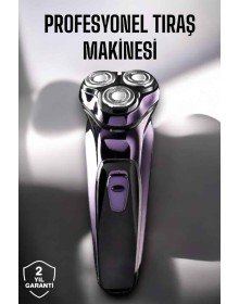 Profesyonel Şarjlı Saç ve Sakal Tıraş Makinesi Hassas Kesim