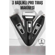 3 Başlıklı Profesyonel Tıraş Makinesi