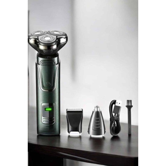 Yüksek Performanslı 3 Başlıklı Profesyonel Tıraş Makinesi