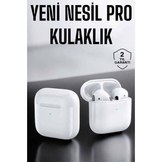 Yeni Nesil Pro Bluetooth Kulaklık Uzun Pil Ömrü Beyaz Yeni Nesil Pro Bluetooth Kulaklık Uzun Pil Ömrü Beyaz