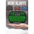 TV Uyumlu Mini Klavye Q Klavye Işıklı Tüm Cihazlara Uyumlu