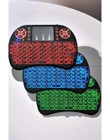 Işıklı Kablosuz Mini Q Klavye Tüm Cihazlara Uyumlu