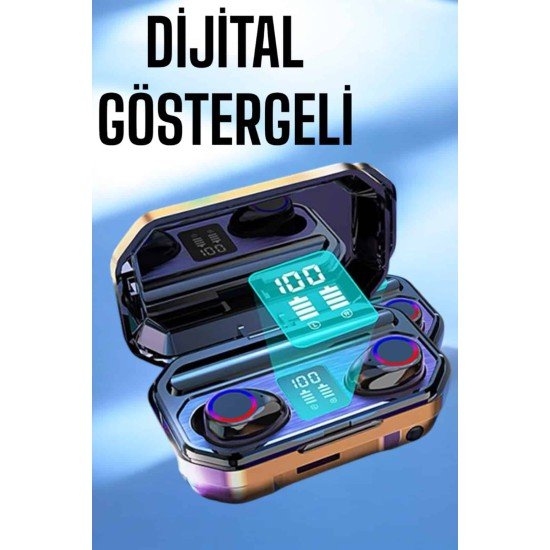 Dijital Göstergeli Bluetooth Bağlantılı Kulaklık Dokunmatik Kontrol Dijital Göstergeli Bluetooth Bağlantılı Kulaklık Dokunmatik Kontrol