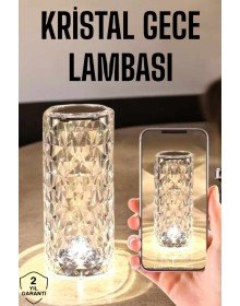 Kristal Dokunmatik Ve Kumandalı Masa Ve Gece lambası