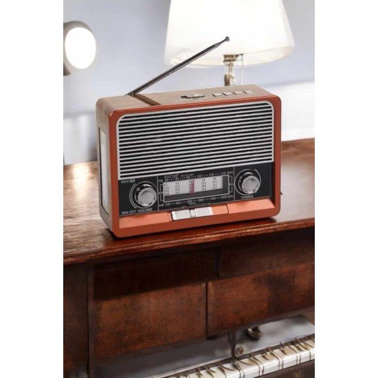 Nostaljik Radyo USB,AUX Ve SD Kart Girişli Bluetooth Bağlantılı Nostaljik Radyo USB,AUX Ve SD Kart Girişli Bluetooth Bağlantılı