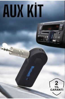 Tüm Araçlara Uyumlu Aux Car Bluetooth Kablosuz Araç Bağlantı Kiti