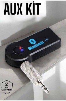 Bluetooth Araç Kiti Bt 350 Aux Çıkışlı Tüm Araçlara Uyumlu