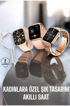 Akıllı Saat Kadınlara Uyku Ve Sağlık Takibi Yapabilen Bileklik Hediyeli