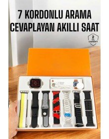 Akıllı Saat 7 Kordonlu Bildirim Görebilen Metal Kordon GPS Özelliği