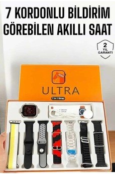 Akıllı Saat 7 Farklı Kordonlu Arama Cevaplayan Bildirim GPS Özelliği