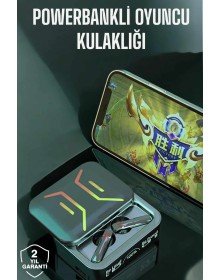 Powerbankli Bluetooth Kulaklık Yüksek Ses Kaliteli Kablosuz