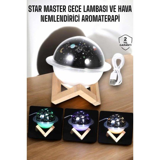 Aromaterapi Hava Nemlendirici Masa ve Gece Lambası