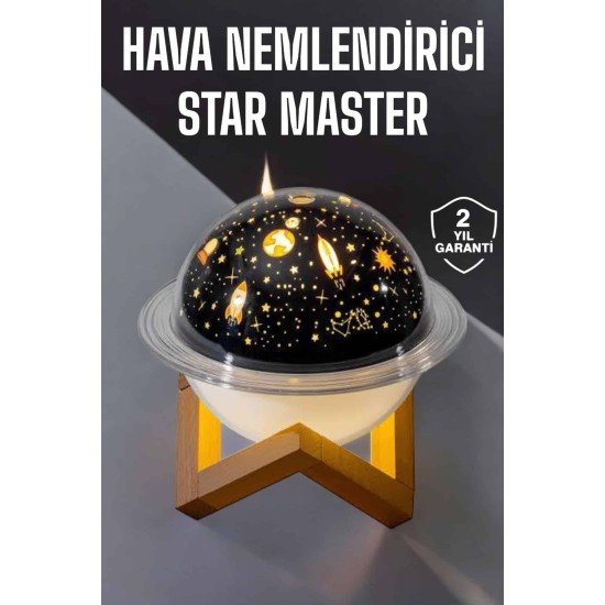 Hava Nemlendirici Projeksiyon Görünümlü USB Bağlantılı Aromaterapi