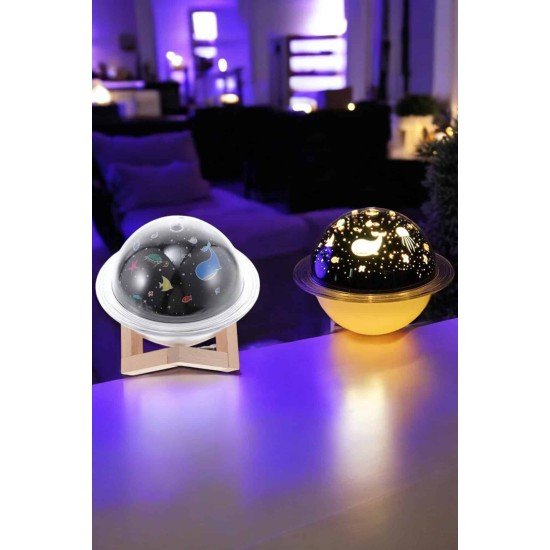 Hava Nemlendirici Masa ve Gece Lambası USB Projeksiyon Aromaterapi Hava Nemlendirici Masa ve Gece Lambası USB Projeksiyon Aromaterapi