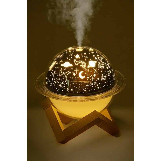 Hava Nemlendirici Masa ve Gece Lambası USB Projeksiyon Aromaterapi Hava Nemlendirici Masa ve Gece Lambası USB Projeksiyon Aromaterapi