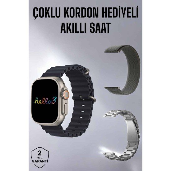 Akıllı Saat Yeni Nesil Bluetooth Bağlantılı Uyku Sağlık Takibi GPS Ve NFC Uyumlu