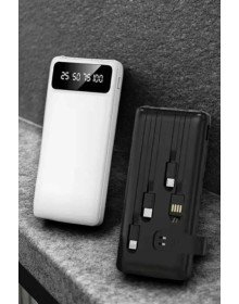 Powerbank 20.000 Mah LCD Ekran USB Lightning Type-C Uyumlu İOS ve Android
