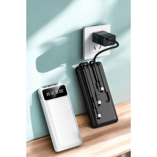 Powerbank 20.000 Mah Dijital Göstergeli LCD Ekran Uzun Pil Ömrü Powerbank 20.000 Mah Dijital Göstergeli LCD Ekran Uzun Pil Ömrü