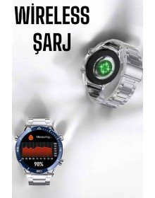 Akıllı Saat Yeni Nesil 2024 Model Metal Kordonlu Bluetooth Bağlantılı