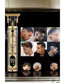 Tıraş Makinesi Şarjlı Profesyonel Saç Kesme Makinesi Gold Çizik Tıraş