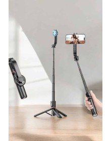 Kumandalı Tripod Telefon Tutucu Selfie Çubuğu 360 Derece Dönebilen