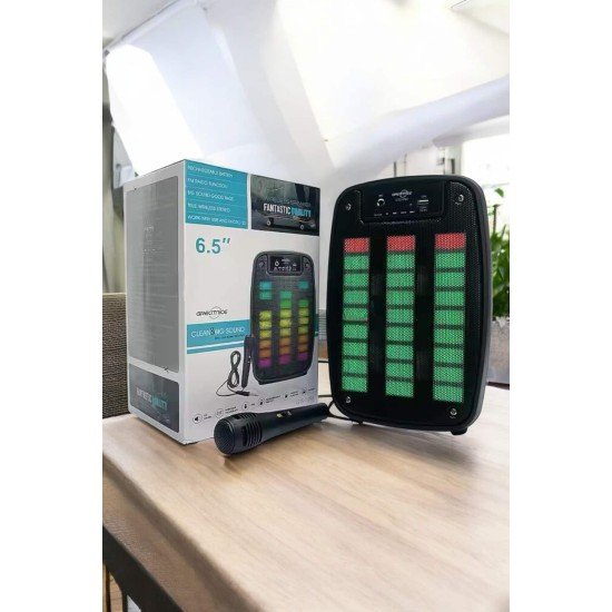 Bluetooth Hoparlör Mikrofonlu Speaker Taşınabilir Şarjlı Bluetooth Hoparlör Mikrofonlu Speaker Taşınabilir Şarjlı