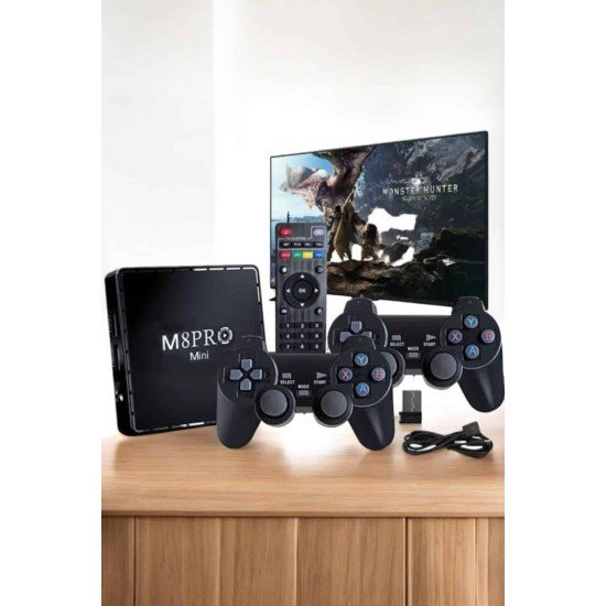 TV Game Box Netflix Youtube 1000 Oyunlu Android Oyun Konsolu Kumandalı TV Game Box Netflix Youtube 1000 Oyunlu Android Oyun Konsolu Kumandalı