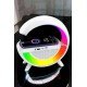 Bluetooth Hoparlör Dijital Göstergeli Wireless Şarj RGB Işıklı