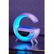 Bluetooth Hoparlör 15W Kablosuz Hızlı Şarj LED Gece Lambası