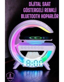 Android Uyumlu Akıllı Bluetooth Hoparlör Kablosuz Şarj Cihazı Standı
