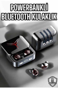 Yeni Nesil Powerbankli Bluetooth Bağlantılı Kablosuz Kulaklık