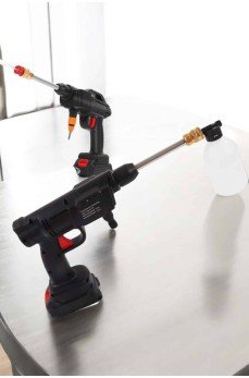 Şarjlı Oto Yıkama Tabancası Su Basınçlı Hazneli Bataryalı