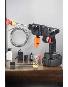 Bahçe ve Araba Yıkama Tabancası Su Basınçlı Hazneli Bataryalı Oto Yıkama