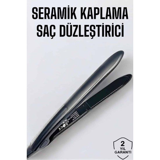 Saç Düzleştirici Led Ekranlı Isı Ayarlı Seramik Kaplama Profesyonel