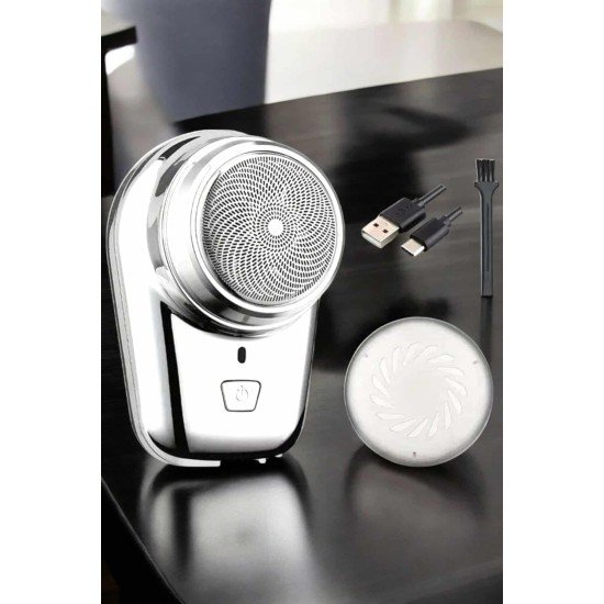 Seyahat Tipi Tıraş Makinesi Taşınabilir Kablosuz Mini Paslanmaz Çelik